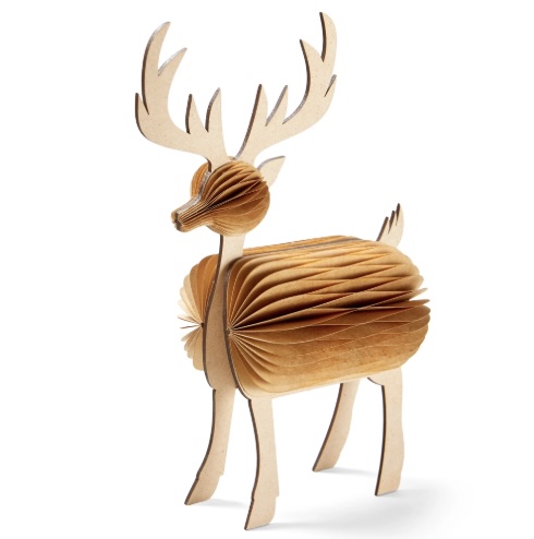 Honeycomb Reindeer Decor 9.25"H