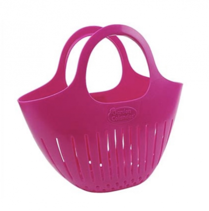 Raspberry Pink Garden Colander&reg; Mini Gathering Basket
