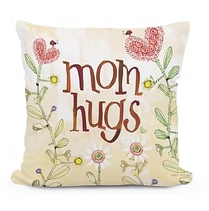 Mom Hugs Pillow 13" x 18"