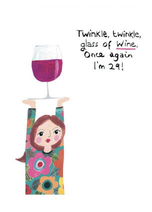 Twinkle Glass Birthday Card