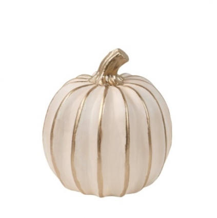 Ribbed Pumpkin Decor 6.5"H 