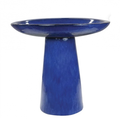 Large Modern Birdbath Cezanne Blue
