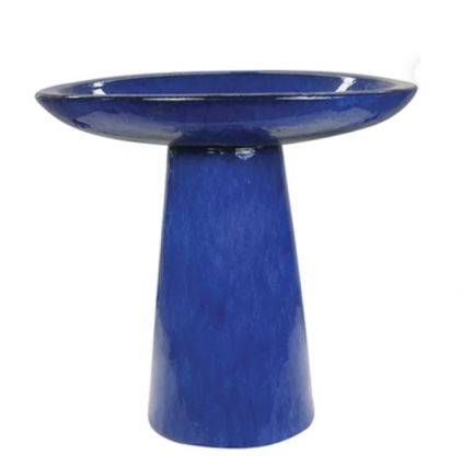 Small Athena Birdbath Cezanne Blue