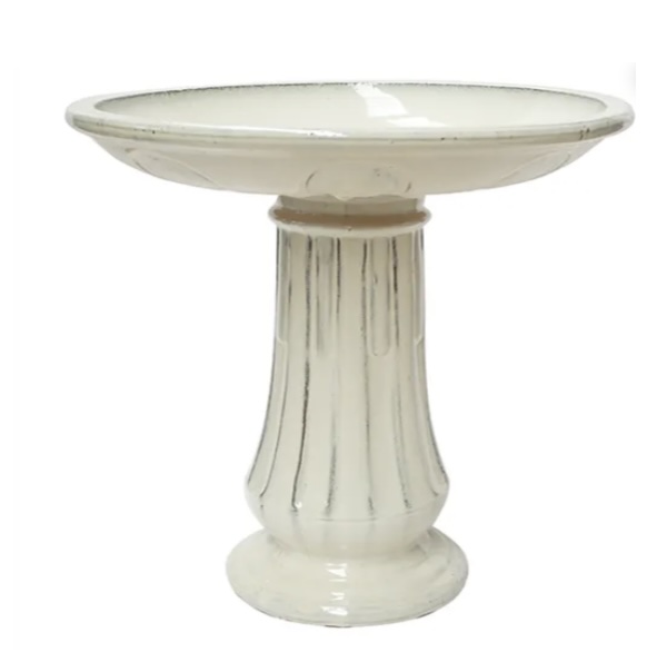 Small Athena Birdbath Beige