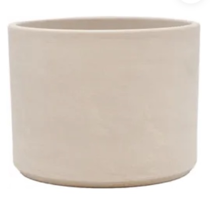 Granite Pillar Lava Cylinder Pot 6.5"