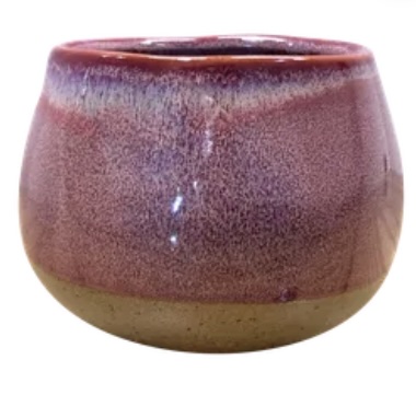 Dewdrop Pot Dripped Cherry 4.5"
