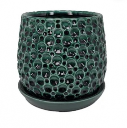 Crater Planter Deep Ocean 9" x 7.5"