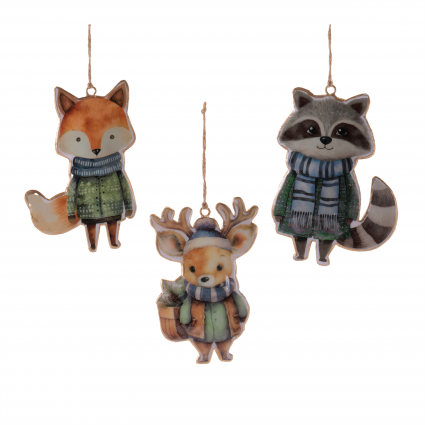 Winter Animal Ornament 6"H (sold separately)