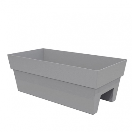 Charcoal Deck Rail Planter 24"