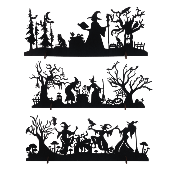 Woodland Witchery Silhouette Scene (Sold Separately)