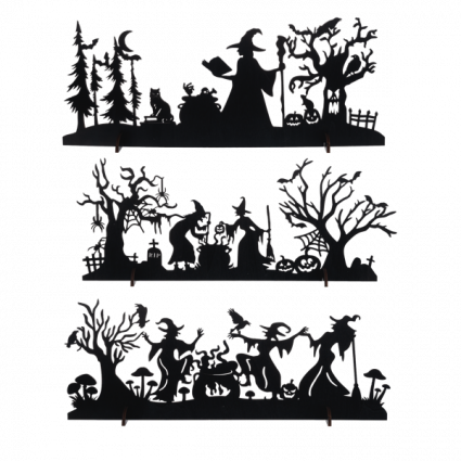 Woodland Witchery Silhouette Scene (Sold Separately)