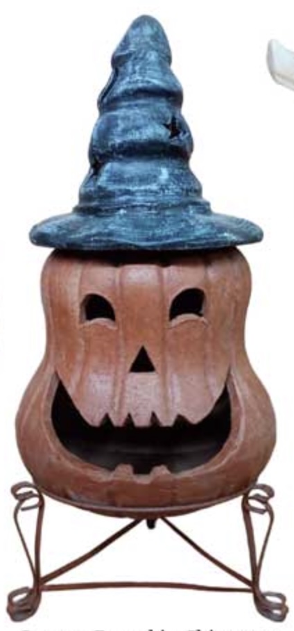 Squatty Pumpkin Chimenea  34"H X 19"W