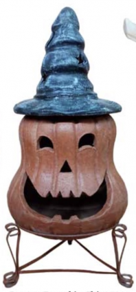 Squatty Pumpkin Chimenea  34"H X 19"W
