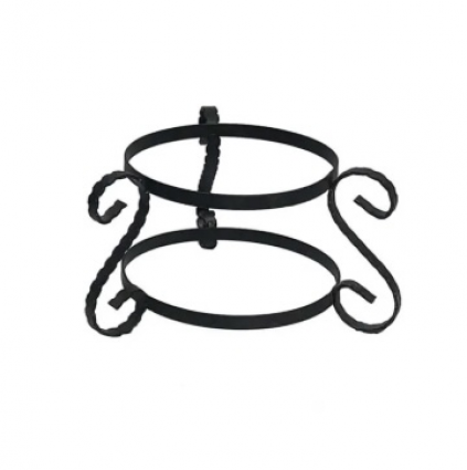 Metal Scroll Globe Holder 5.5"