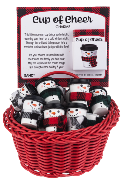 Cup of Cheer Snowmen Charms (sold separately)