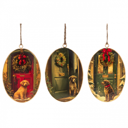 Holiday Dog Disk Ornament (sold separately)