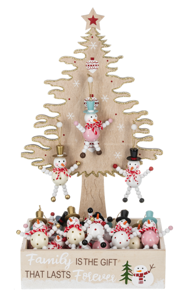 Snowman Ornaments (sold separately) 3.5"