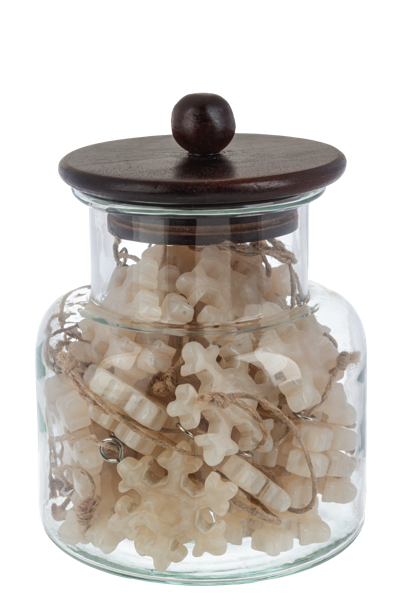 Mini Snowflake Ornaments in Glass Jar (sold separately) 1.75"