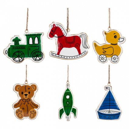 Retro Toy Ornament (sold separately) 4"H