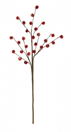 Red Metal Bell Spray 26"