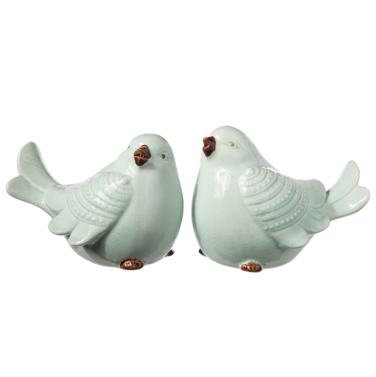 Soriel Gloss Blue Cardinal Bird Figurine (sold separately) 6"H