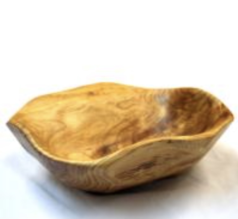 Medium Carved Burl Root Bowl