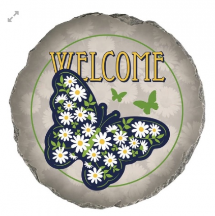 Welcome Butterfly Stepping Stone