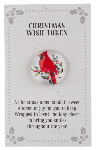 Christmas Cardinal Pocket Token