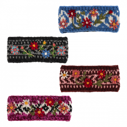 Embroidered Winter Headbands (sold separately)