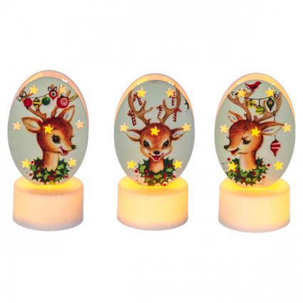 LED Light Up Retro Reindeer Mini Shimmers (sold separately)