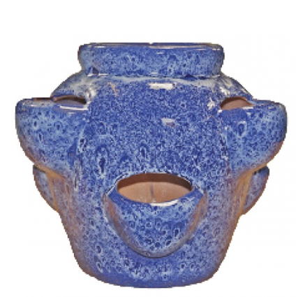 Ellora Cobalt Strawberry Jar 14"