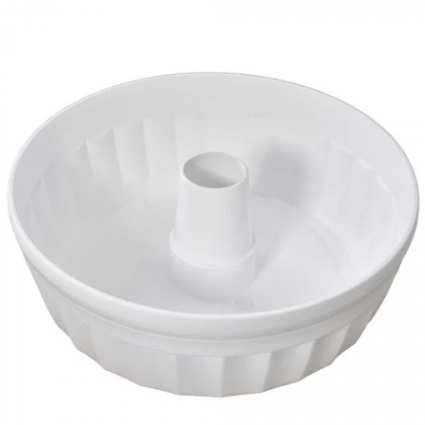 Umbrella Planter Round White 15"