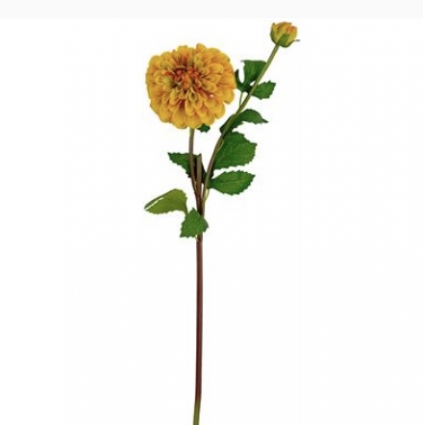 Gold Dahlia Spray 31"