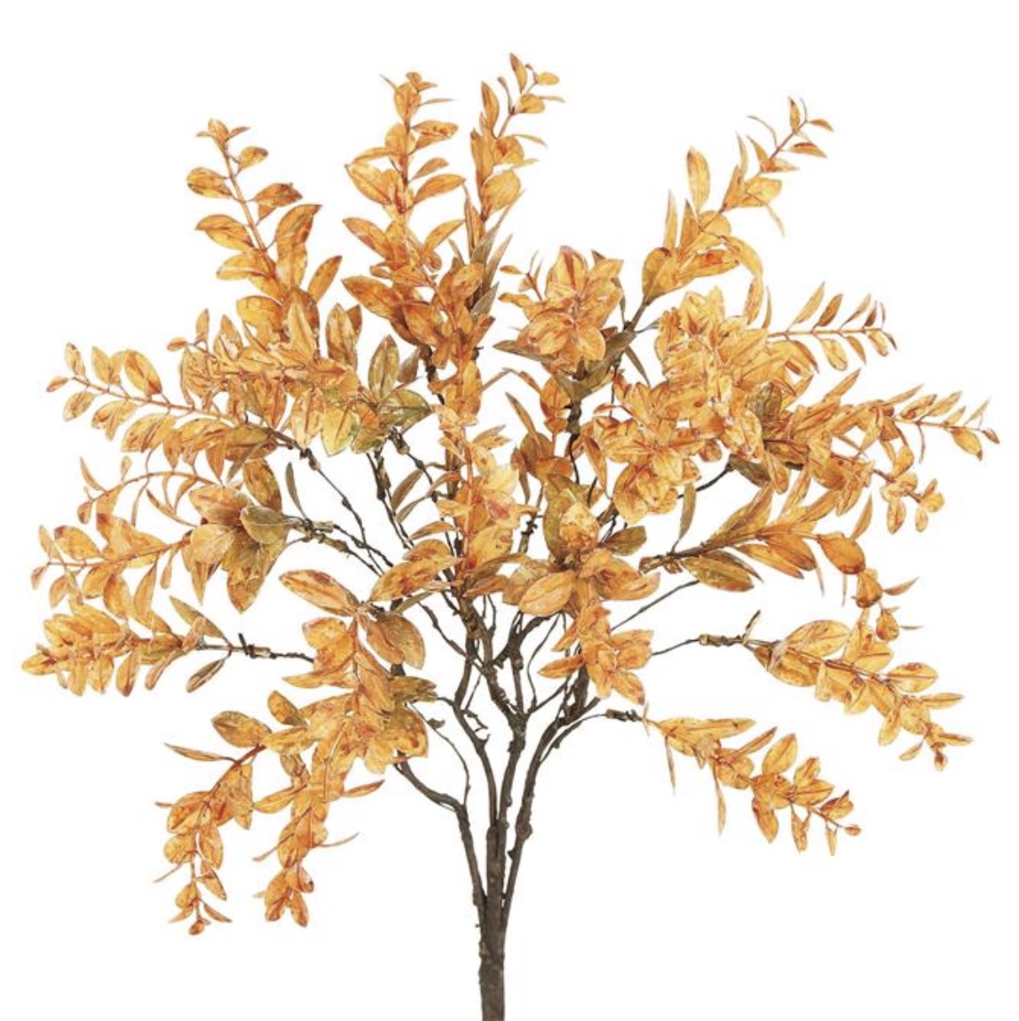 Orange Mini Leaves Bush 21"
