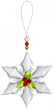Holly Berry Snowflake Ornament