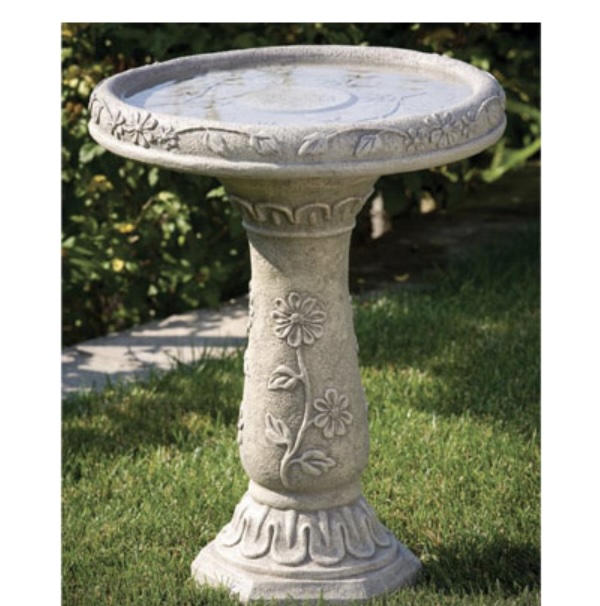 Wild Flower Birdbath
