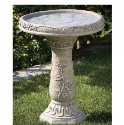 Wild Flower Birdbath