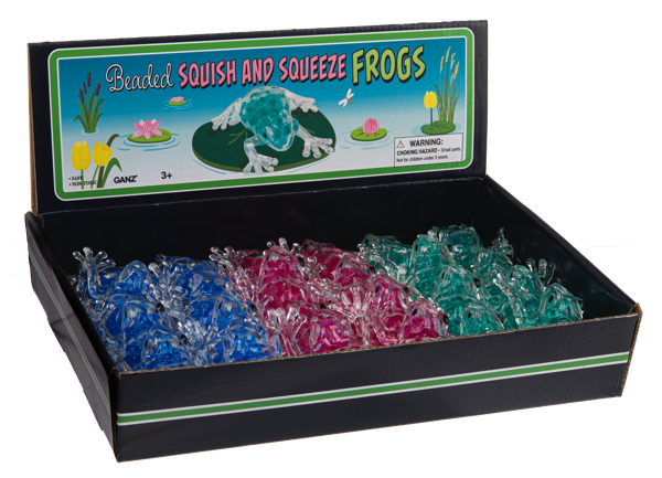 Beaded Squish and Squeeze Frogs (sold separately)