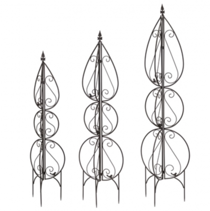 Metal Garden Obelisk Trellis 66.5"H