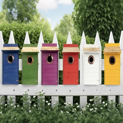 Blue Bird Houses (sold separately)