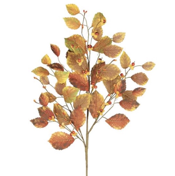 Fall Leaf & Mini Berry Spray 34"