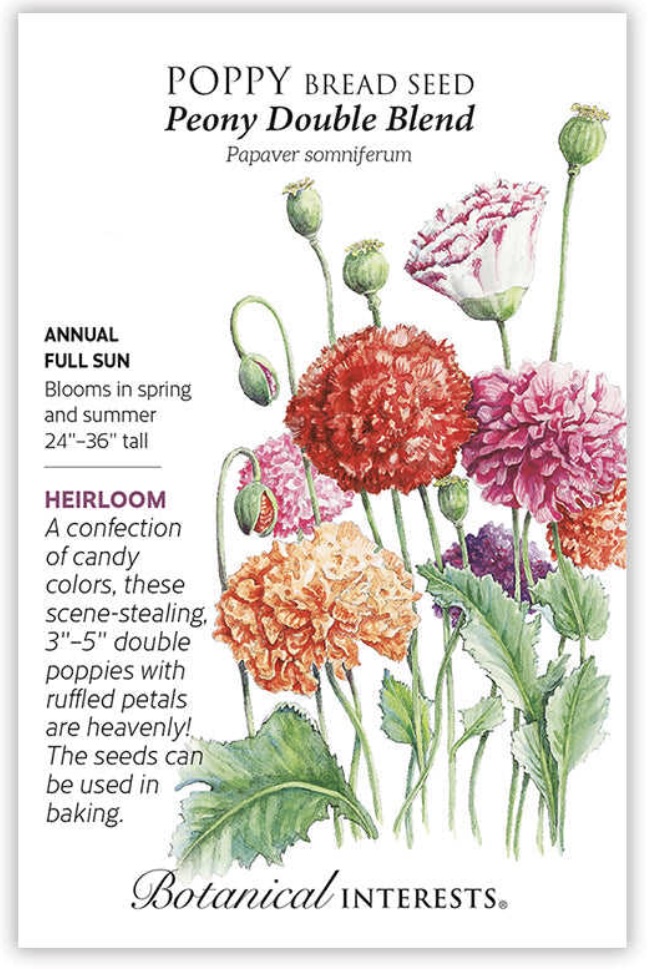 Peony Double Blend Poppy Seeds