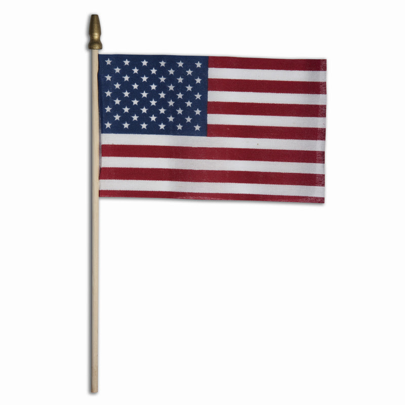 Classic American Handheld Flag  4" X 6" 