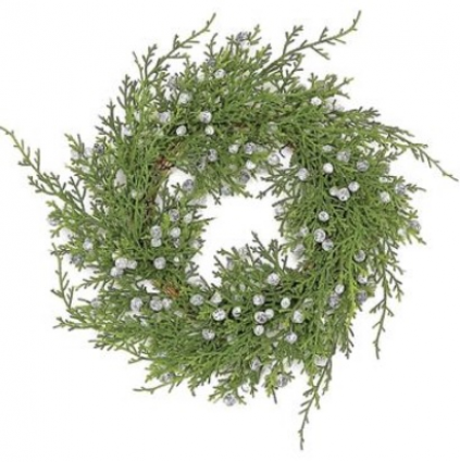 Seeding Juniper Candle Wreath 4.5"