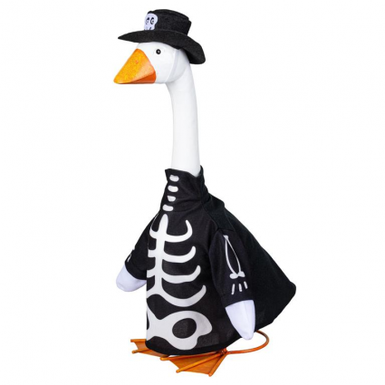 Porch Goose Skeleton Glow in the Dark Outfit