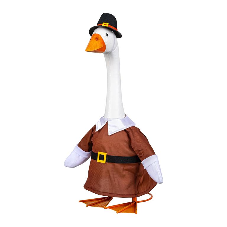 Porch Goose Harvest Pilgrim Outfit