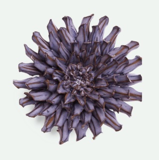 Violet Blue Fleur De Lis Mum Flower