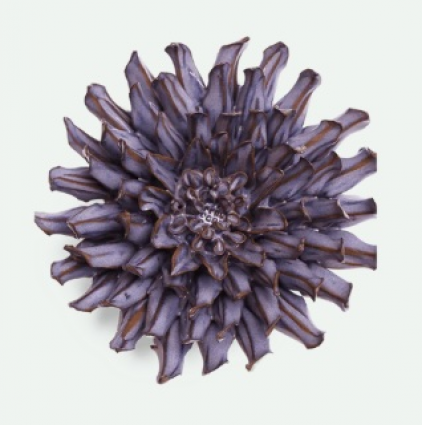 Violet Blue Fleur De Lis Mum Flower