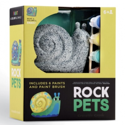 ROCK PETS, PAINT A SNAIL