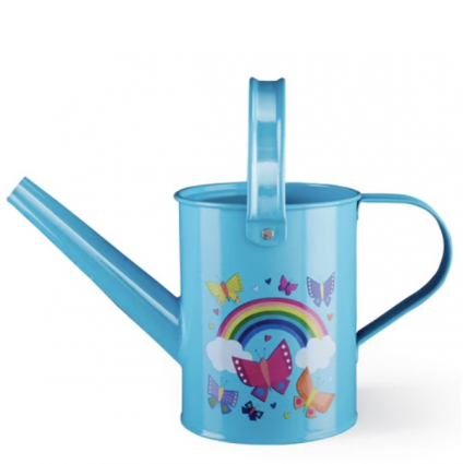 WATERING CAN, KIDS BFLY RAINBOW